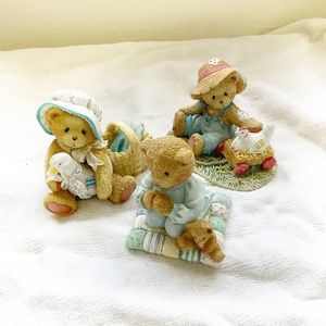 Vintage Set of 3 Nursery bears